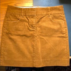 NWT J.Crew Cord Skirt Sz00
